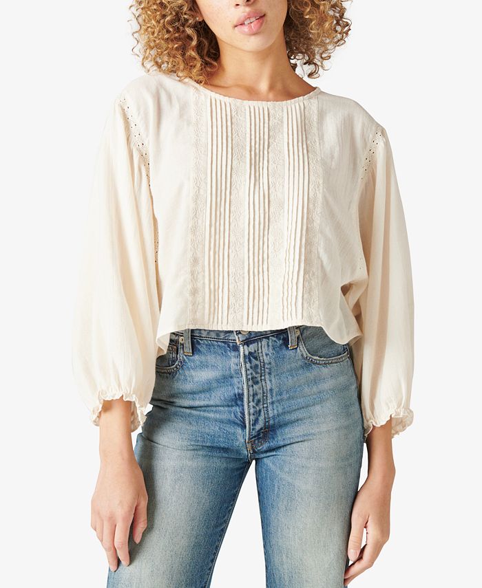Lucky brand hot sale blouses macy's