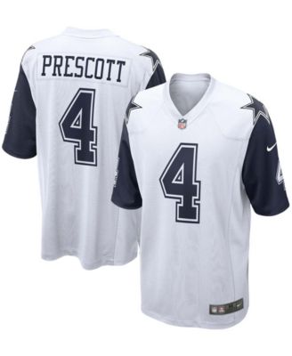 Nike Youth Dallas Cowboys Dak Prescott #4 Navy Game Jersey