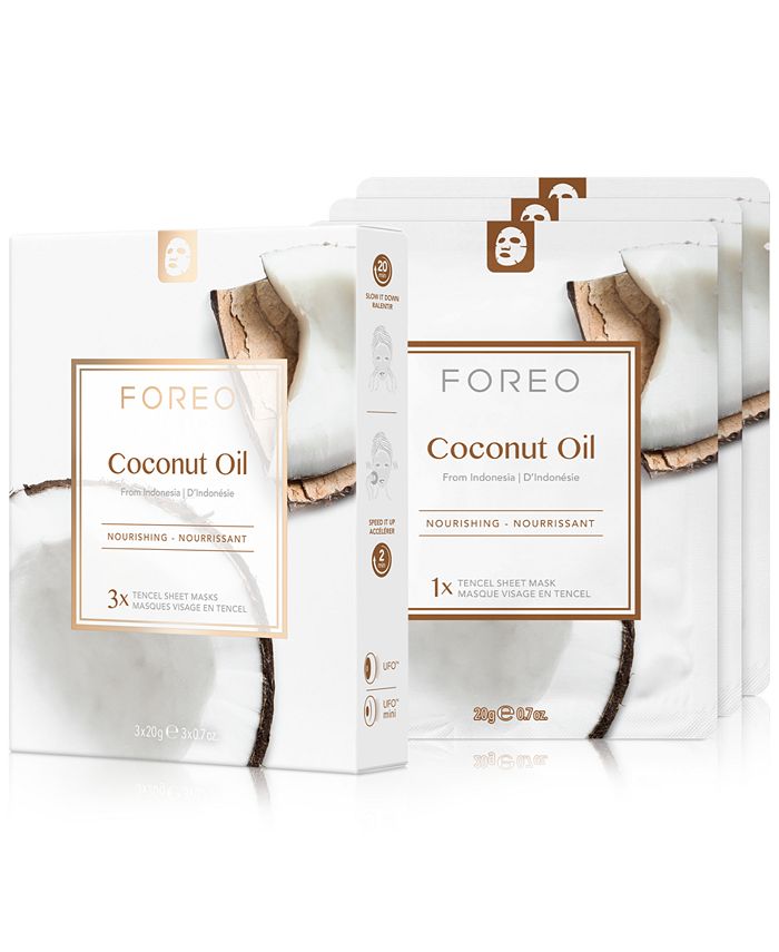 FOREO Farm To Face Sheet Mask - Coconut Oil, 3-Pk. - Macy's