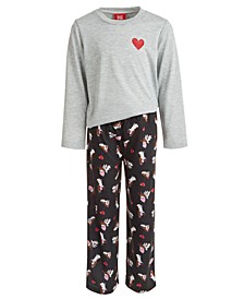 Matching Toddler, Little & Big Kid Unisex  Heart Hound Pajama Set