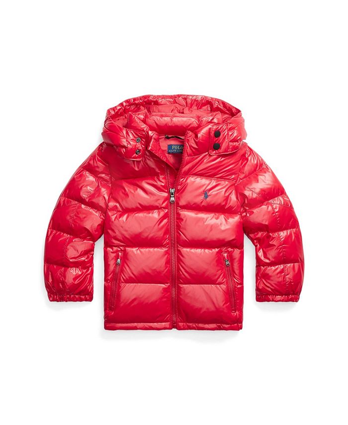 Polo Ralph Lauren Toddler Boys Water-Repellent Glossed Down Jacket - Macy's