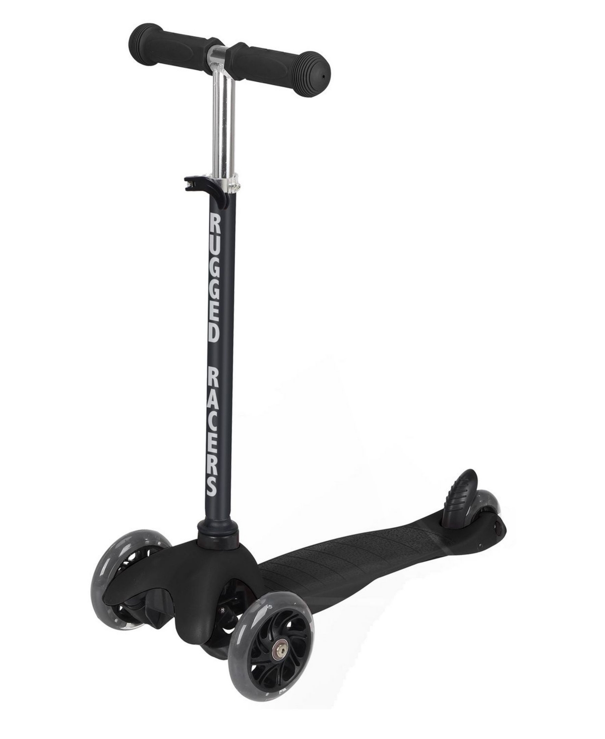 Rugged Racers Mini 3 Wheel Scooter With Led Lights In Black
