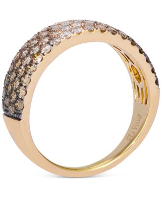Ombr&eacute; Diamond (1-1/4 ct. t.w.) & Nude Diamond (1/6 ct. t.w.) Band in 14k Rose Gold