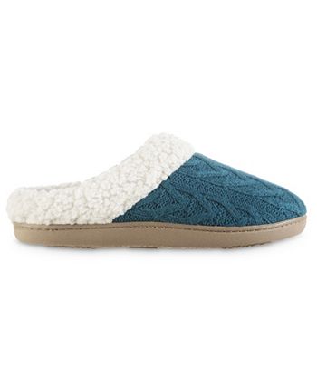 Isotoner - Women's Cable Knit Alexis Hoodback Slippers