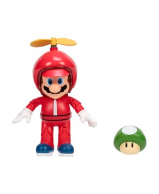 Super Mario 4" Figure - Propeller Mario with Green Mushroom