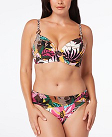 Tropical-Print Underwire Bikini Top & Bottoms