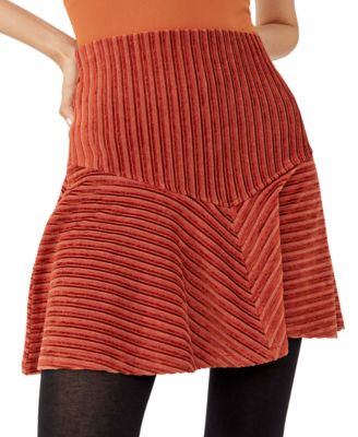 Free People - Camden Ribbed Mini Skirt