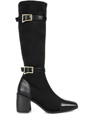 Women's Gaibree Belted Block Heel Knee High Boots