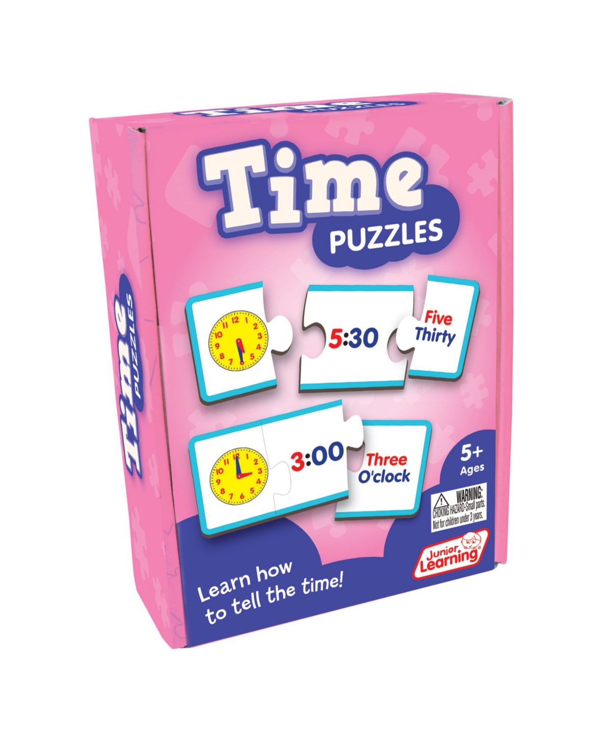 Shop Junior Learning Time Puzzles Educational Learning Set, 72 Pieces In Multi