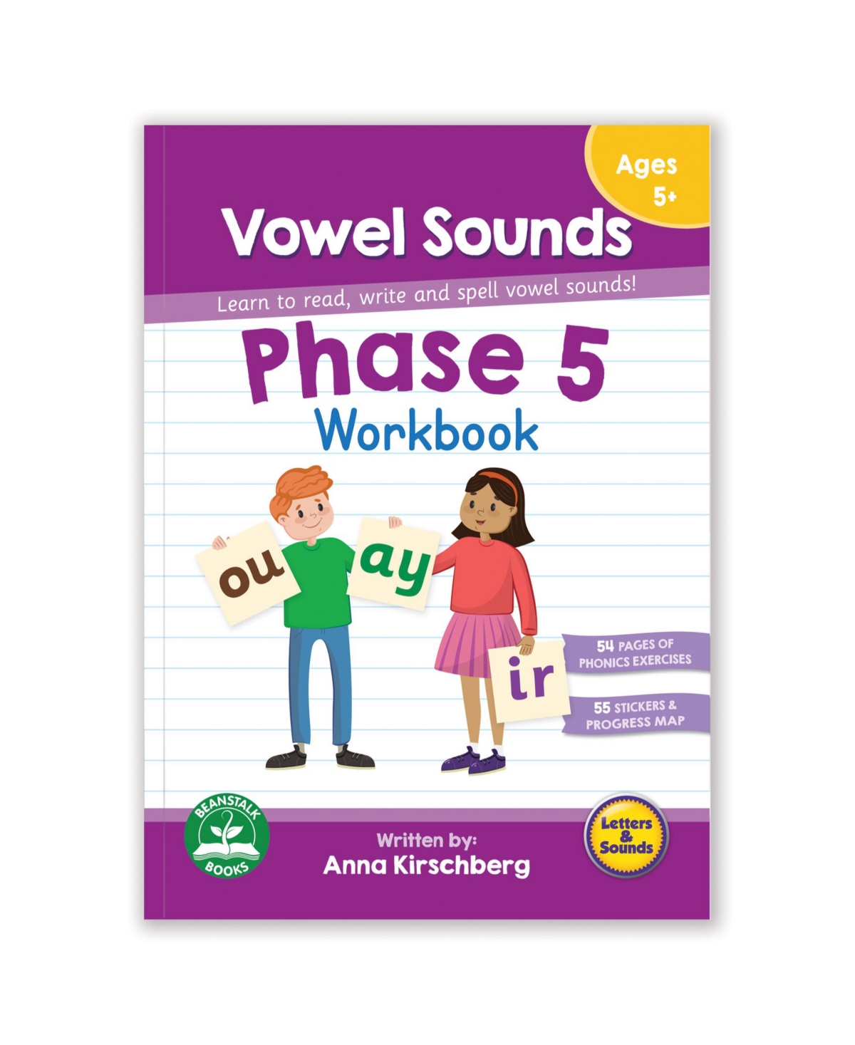 Junior Learning Phase-5 Vowel Sounds Educational Learning Workbook In Multi