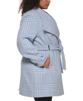 calvin klein plus size trench coat