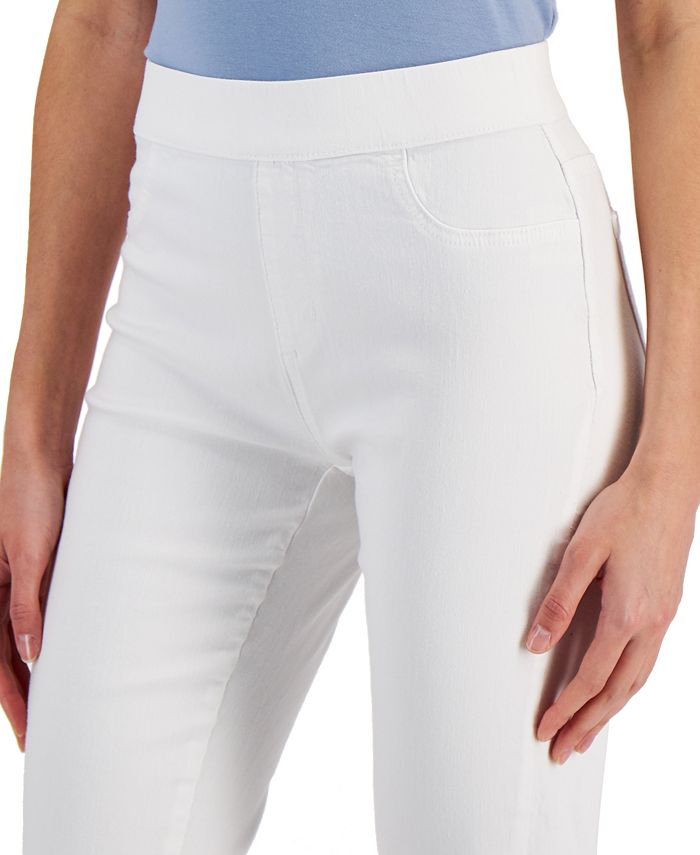 Karen Scott Denim Pull-On Pants, Created for Macy's - Macy's