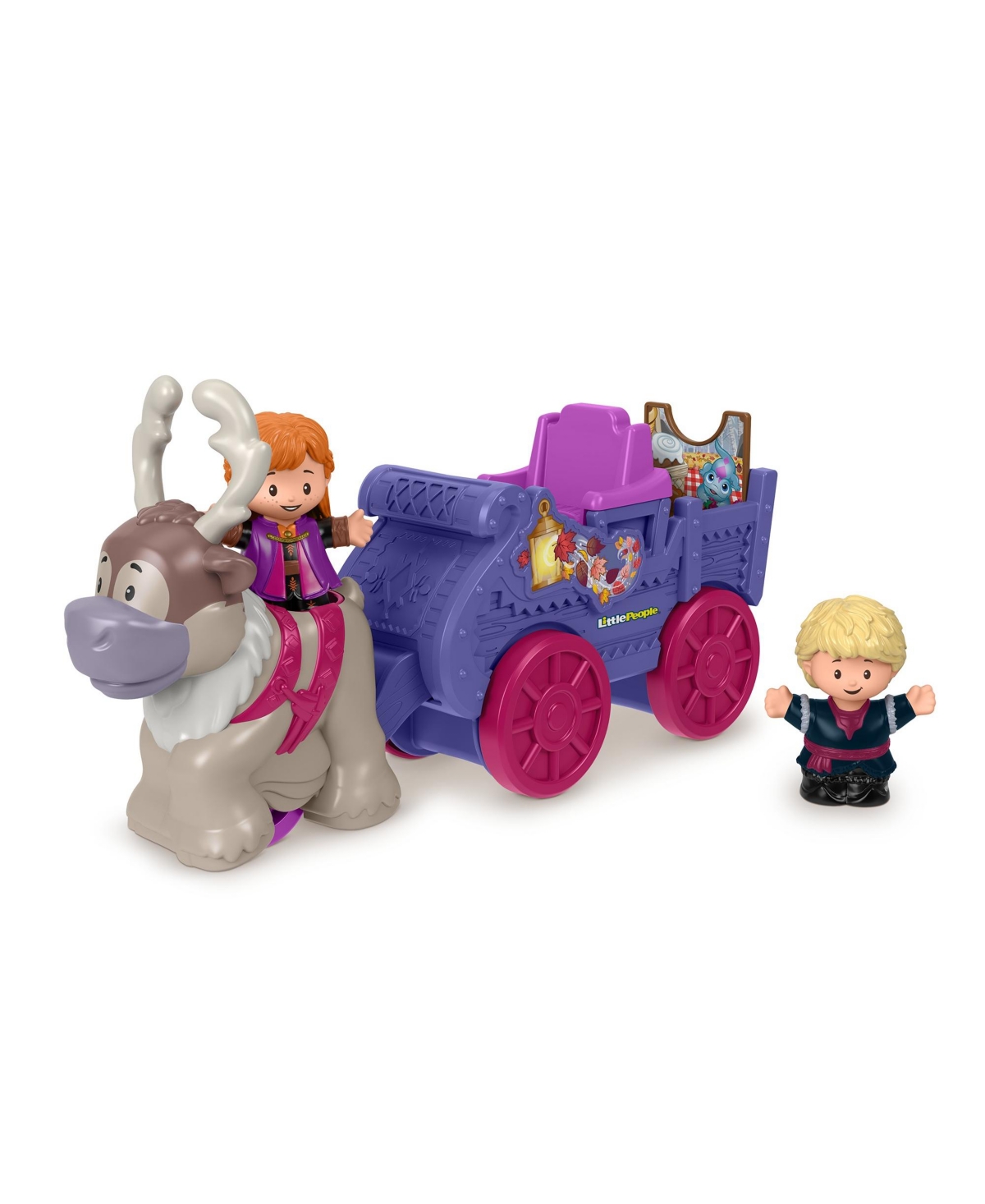 UPC 887961946192 product image for Closeout! Fisher-Price - Disney Frozen Anna & Kristoff's Wagon by Little People | upcitemdb.com