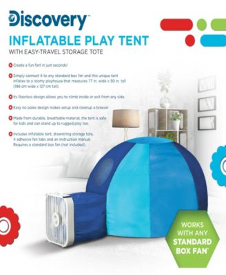 CLOSEOUT! Inflatable Play Tent, w/ Easy Travel Storage Tote