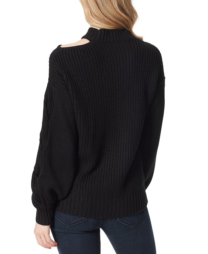 Jessica Simpson Emmalynn Cable-Knit Cut-Out Sweater & Reviews ...