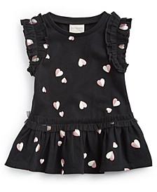 Baby Girls Ruffle Heart Cotton Tunic, Created for Macy's 
