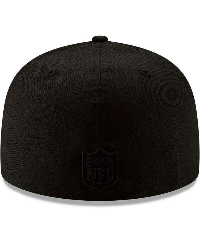 New Era Men's New York Jets Black On Black 59FIFTY Fitted Hat - Macy's