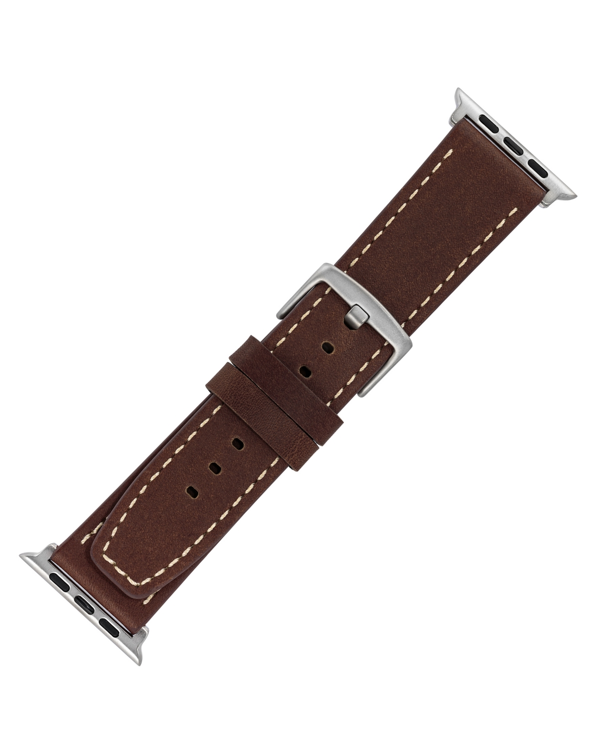 WITHit SmoothLeather Band designed for Apple Watch 42mm (Series 1-3 only) & 44/45/46/49mm (Ultra & Ultra 2) - Brown