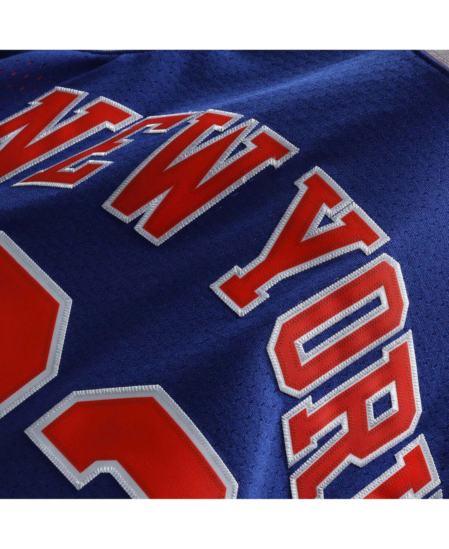 Мужской топ Mitchell & Ness Patrick Ewing Blue New York Knicks 1991-92 Hardwood Classics Swingman Jersey — фото 5
