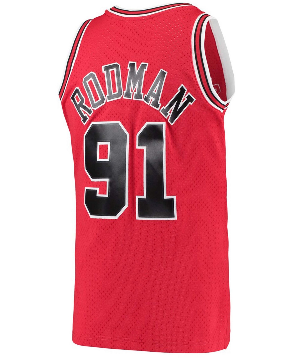 Men's Dennis RodmanChicago Bulls Hardwood Classics 1997-98 Swingman Jersey - Red