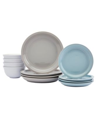 Basics Melamine Dinnerware Set, 12-PC, Serves 4 - Blue