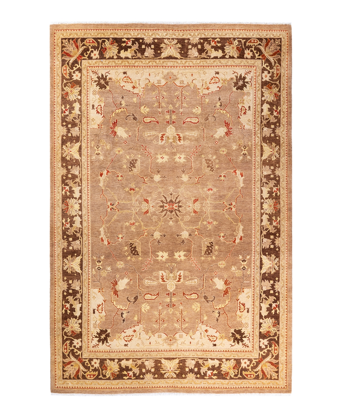 Closeout! Adorn Hand Woven Rugs Eclectic M1612 6' x 9'3in Area Rug - Brown