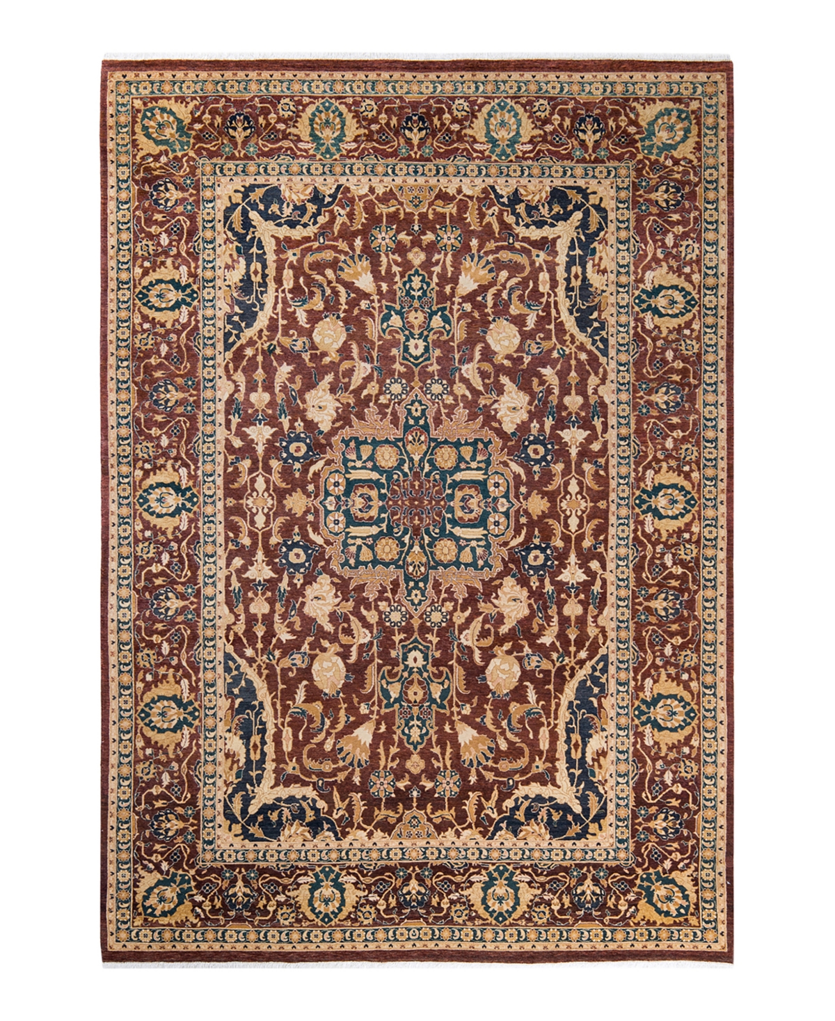 Closeout! Adorn Hand Woven Rugs Mogul M1190 6'1in x 8'10in Area Rug - Red