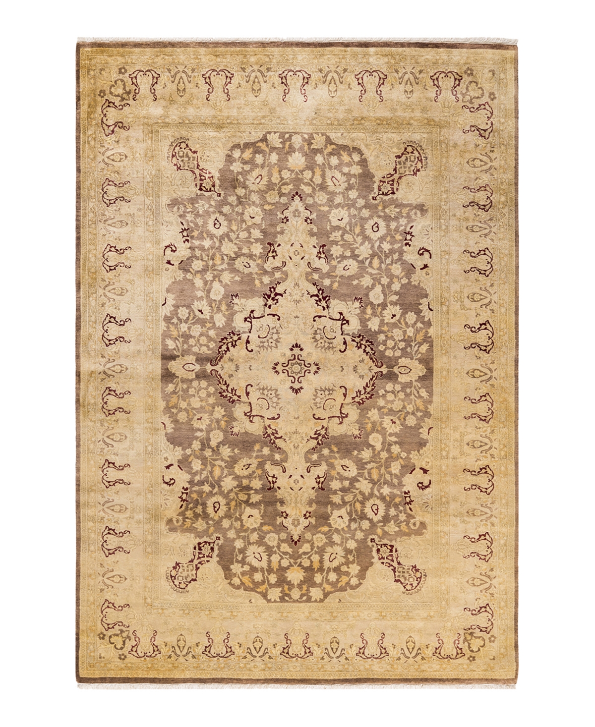 Closeout! Adorn Hand Woven Rugs Mogul M1423 6'2in x 9'2in Area Rug - Brown