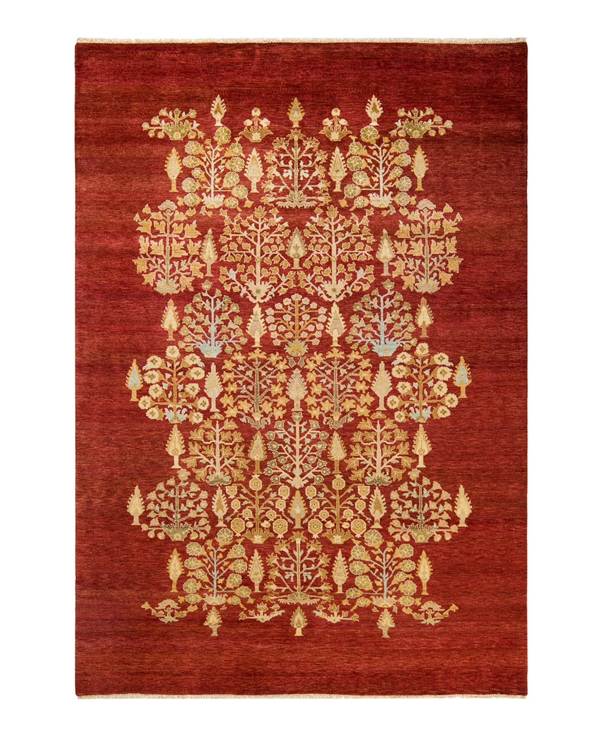 Closeout! Adorn Hand Woven Rugs Eclectic M1457 6'1in x 8'10in Area Rug - Red
