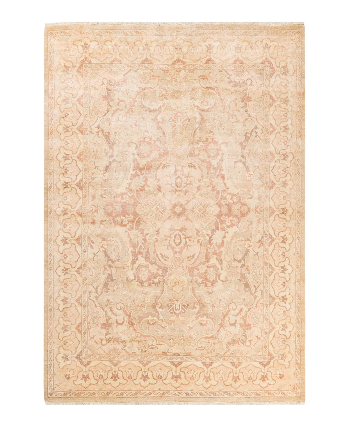 Closeout! Adorn Hand Woven Rugs Eclectic M1478 6'2in x 9' Area Rug - Yellow