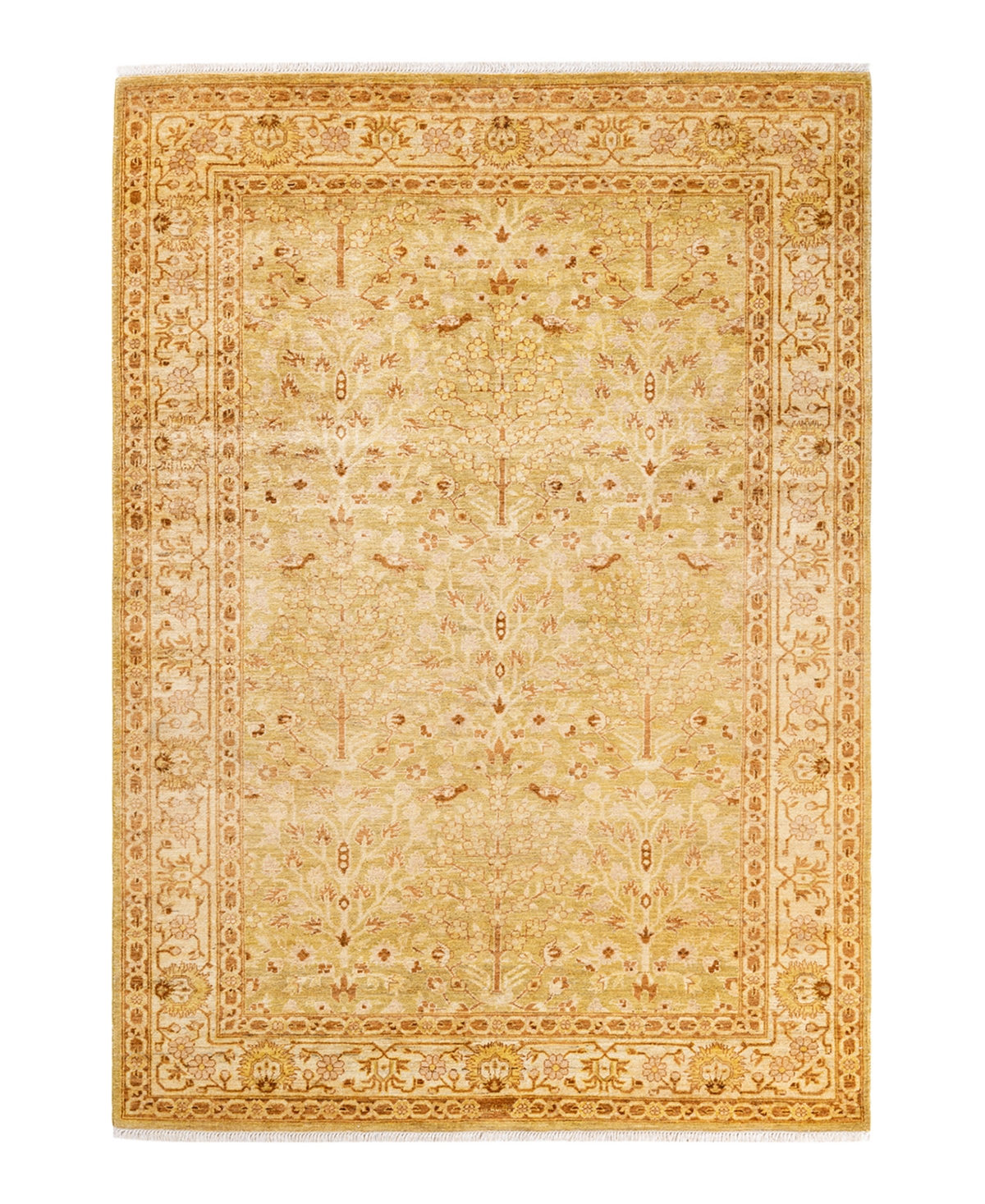 Closeout! Adorn Hand Woven Rugs Eclectic M1480 6'3in x 8'10in Area Rug - Green
