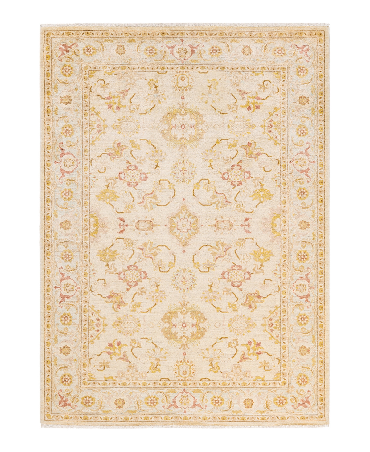 Closeout! Adorn Hand Woven Rugs Eclectic M1480 6'3in x 8'10in Area Rug - Ivory
