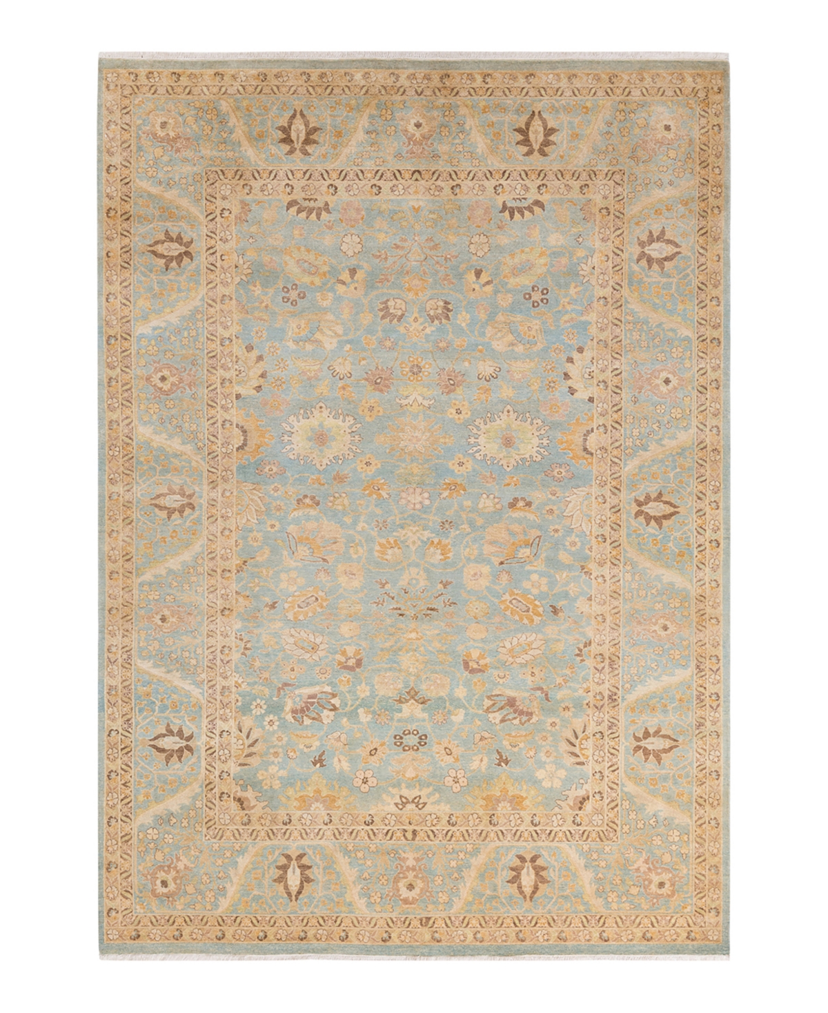 Closeout! Adorn Hand Woven Rugs Mogul M1550 6'4in x 9' Area Rug - Mist