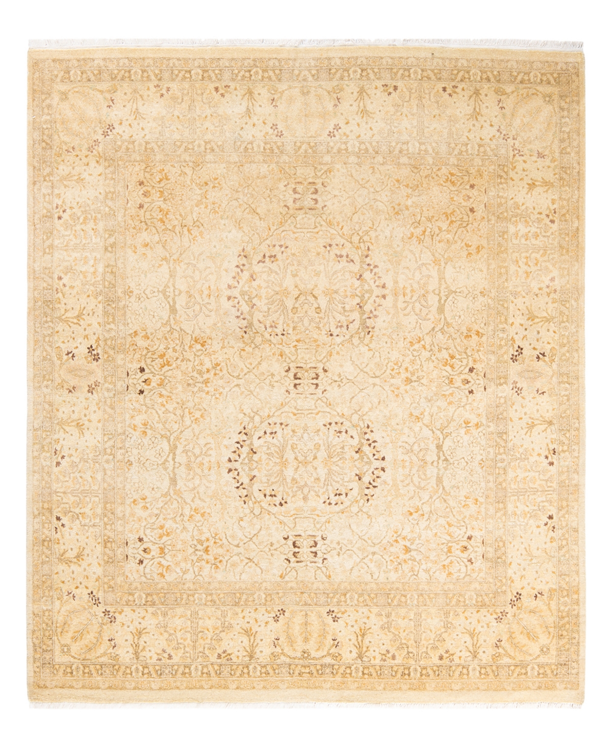 Closeout! Adorn Hand Woven Rugs Mogul M1589 6'2in x 6'3in Square Area Rug - Ivory