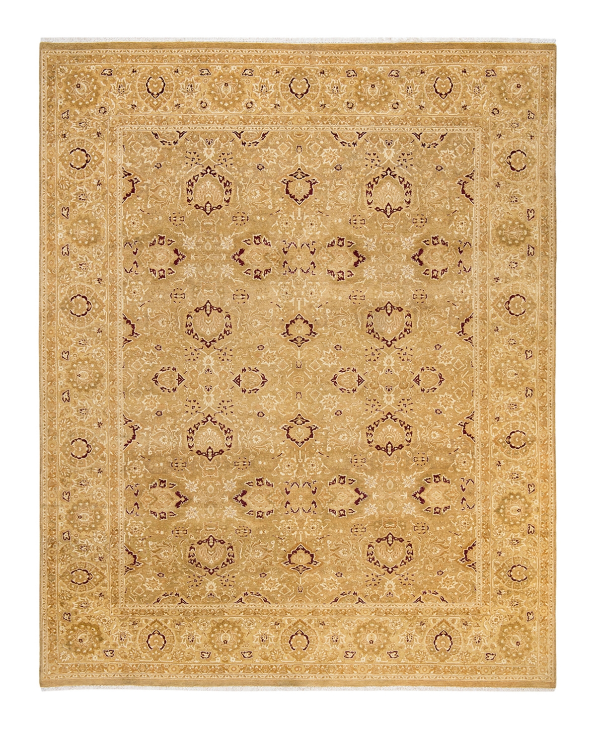 Closeout! Adorn Hand Woven Rugs Mogul M1605 8'1in x 10'4in Area Rug - Yellow