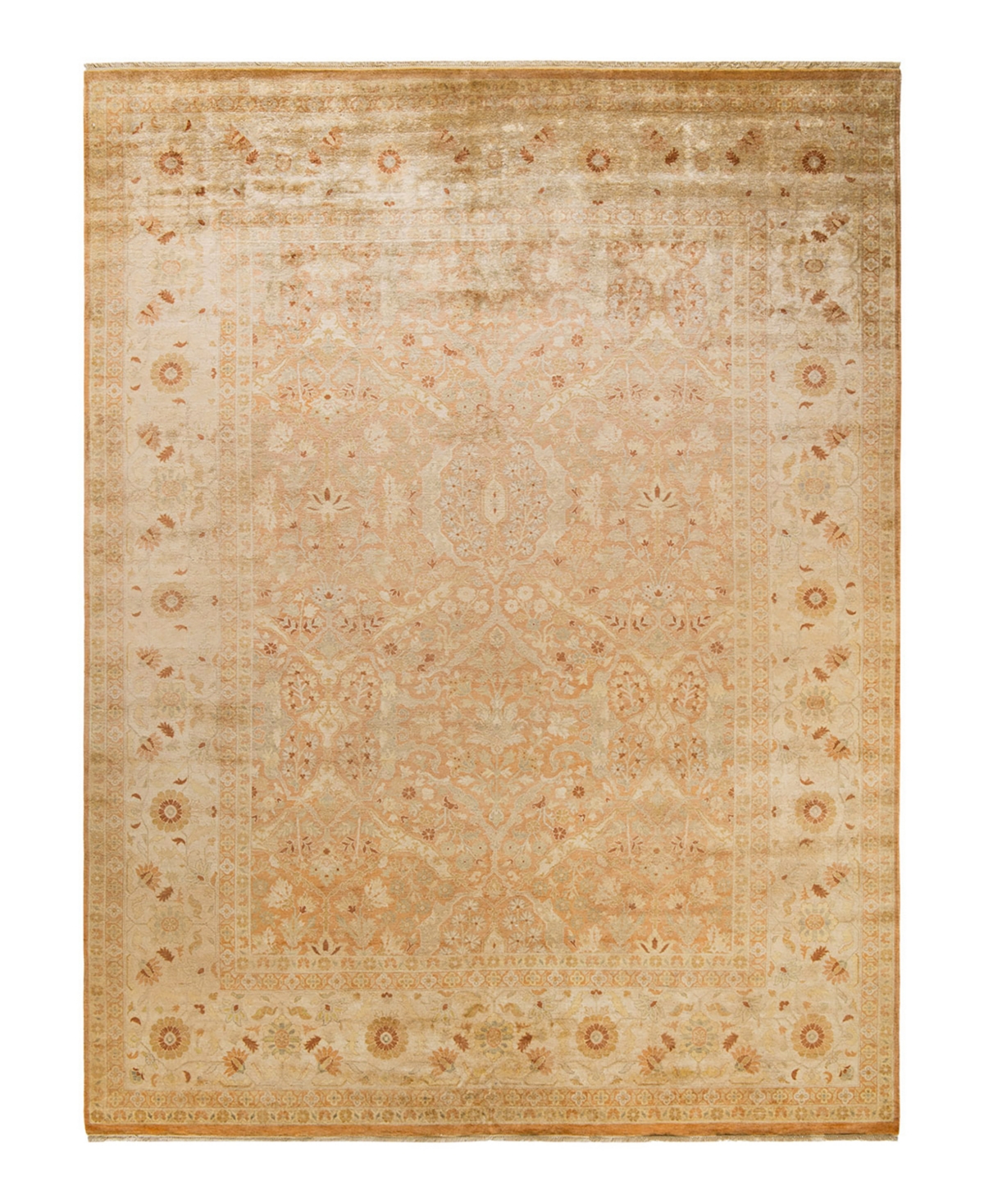Closeout! Adorn Hand Woven Rugs Eclectic M1670 8'10in x 11'10in Area Rug - Caramel