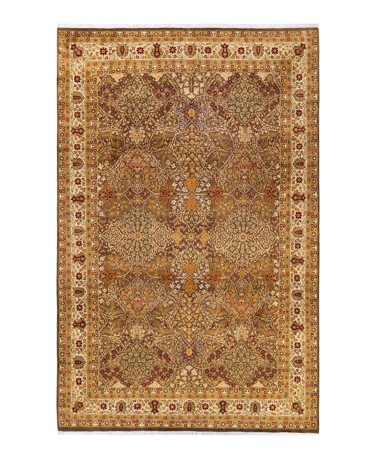 Closeout! Adorn Hand Woven Rugs Mogul M1789 6' x 9'5in Area Rug - Walnut
