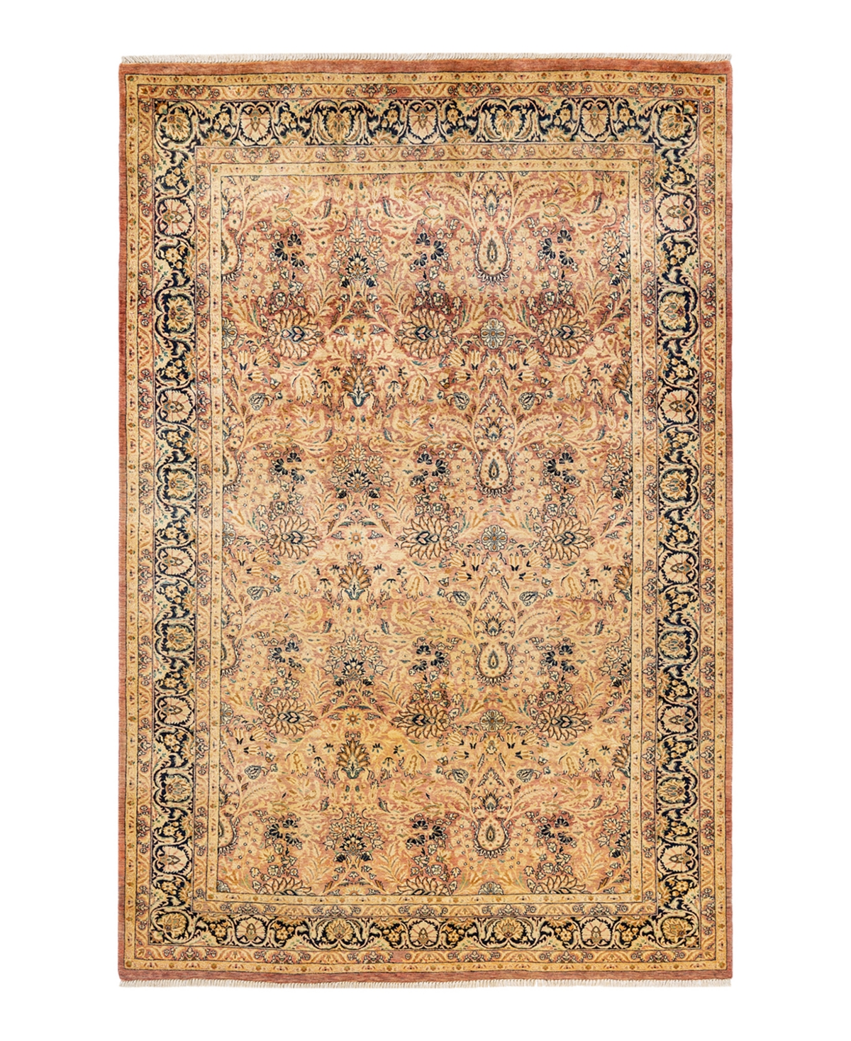 Closeout! Adorn Hand Woven Rugs Mogul M1135 6'1in x 9'1in Area Rug - Pink