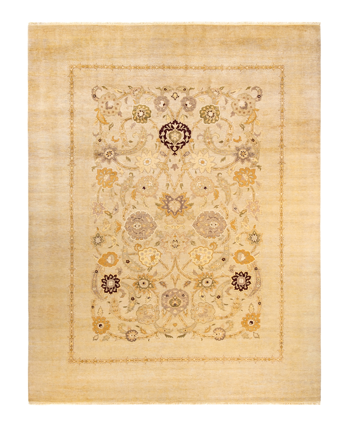 Closeout! Adorn Hand Woven Rugs Eclectic M1350 9'2in x 12'2in Area Rug - Ivory