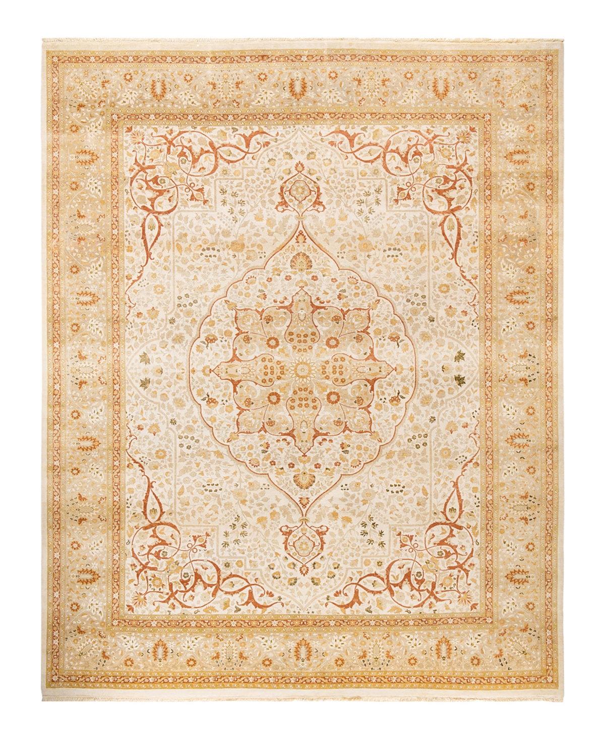 Closeout! Adorn Hand Woven Rugs Mogul M1355 9'2in x 11'10in Area Rug - Ivory