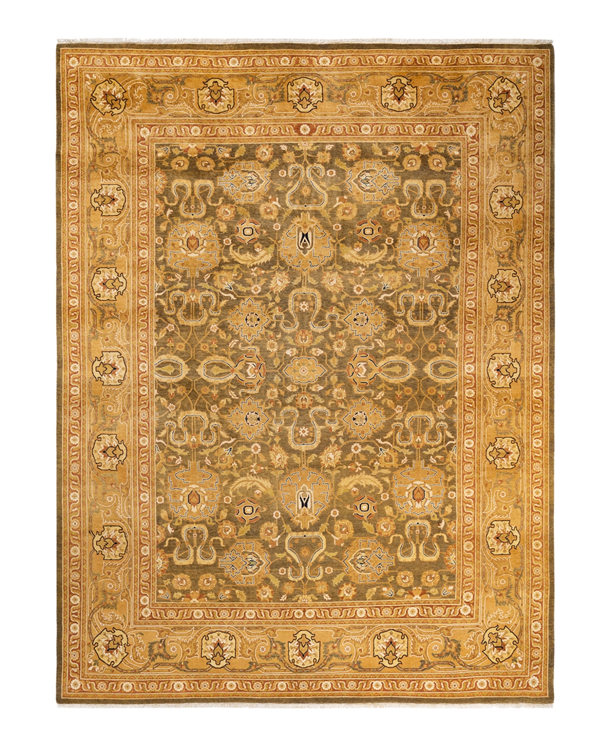 Closeout! Adorn Hand Woven Rugs Eclectic M1425 9' x 12'1in Area Rug - Green