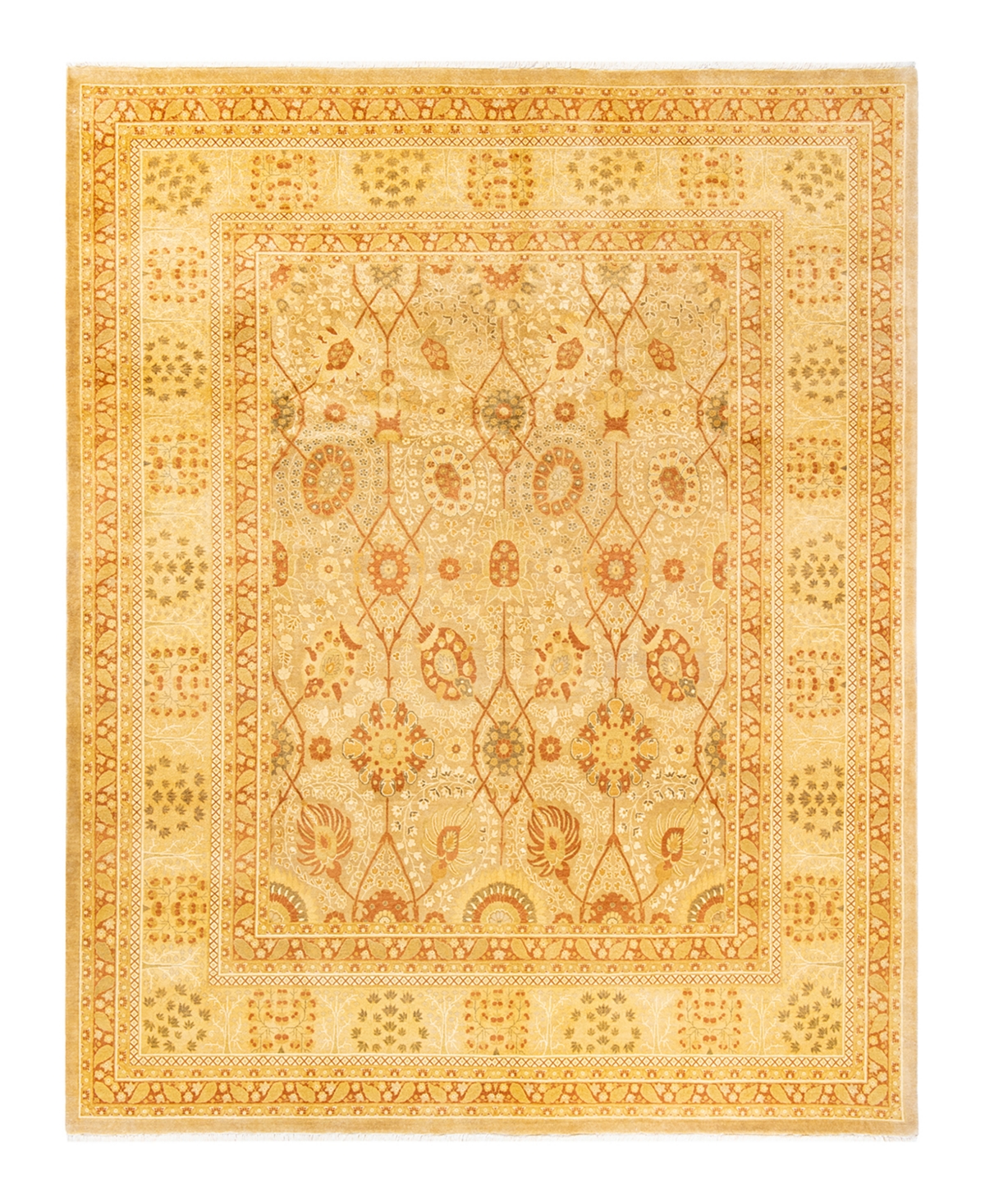 Closeout! Adorn Hand Woven Rugs Mogul M1417 8'2in x 10'8in Area Rug - Ivory