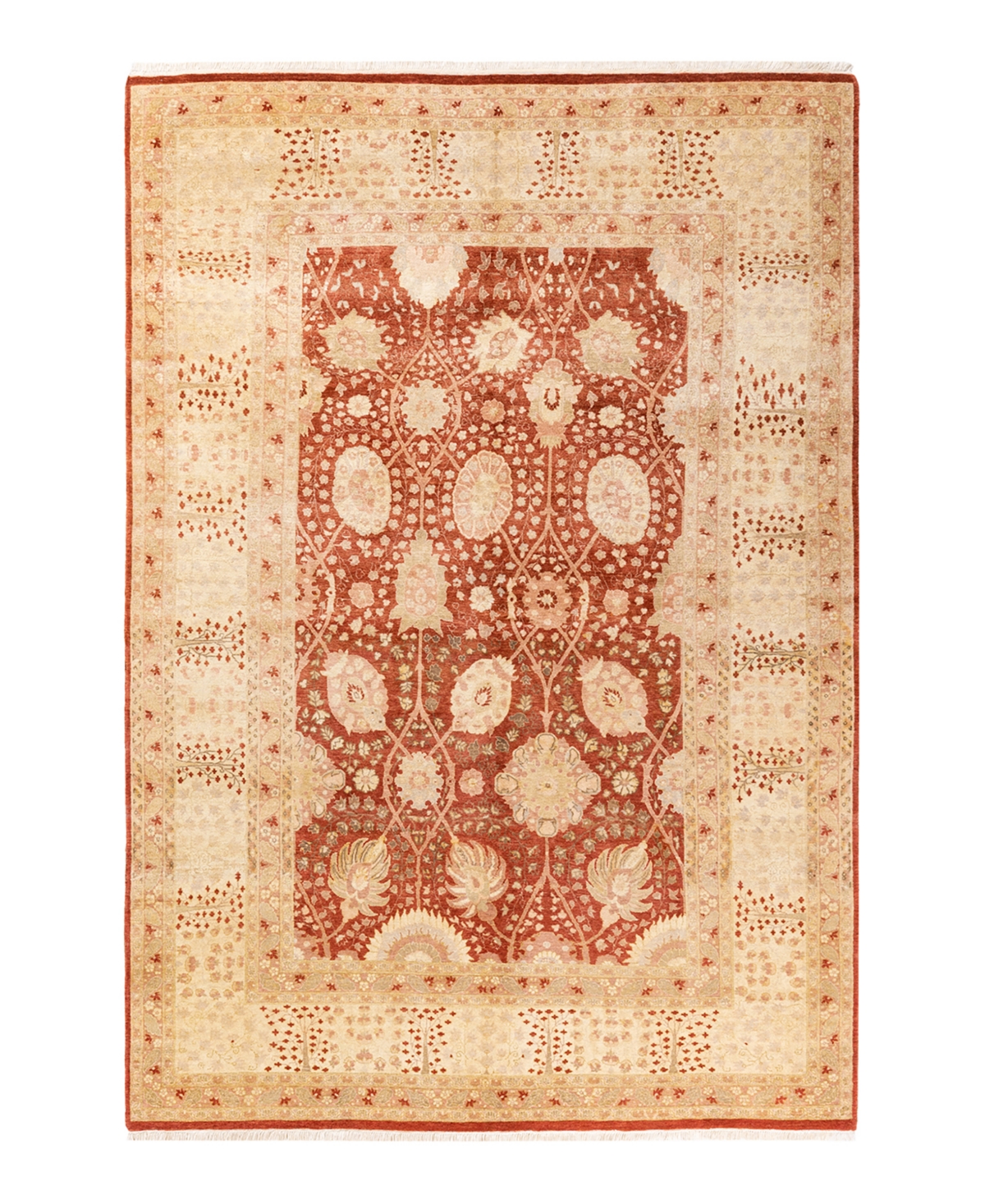 Closeout! Adorn Hand Woven Rugs Mogul M1450 6'2in x 9'3in Area Rug - Yellow