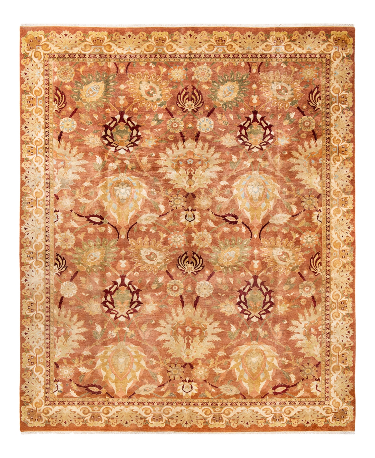 Closeout! Adorn Hand Woven Rugs Eclectic M1584 9'3in x 11'8in Area Rug - Brown