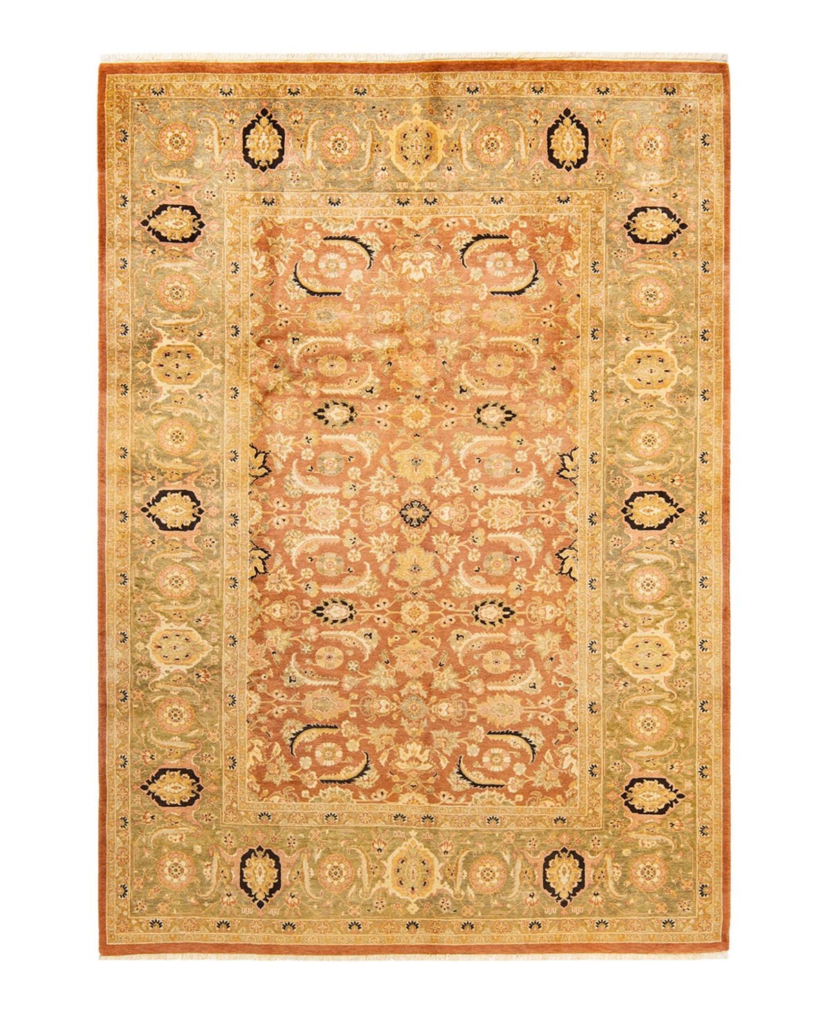 Closeout! Adorn Hand Woven Rugs Mogul M1381 6'2in x 8'10in Area Rug - Brown