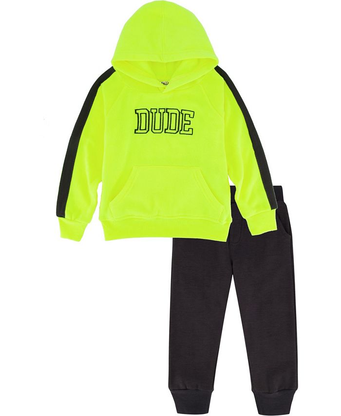 Boys neon hoodie top