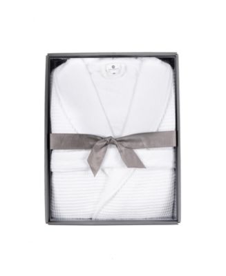 Hotel Collection Cotton Boxed Waffle Textured Bath Robe, Exclusively at Macy’s - Macy's