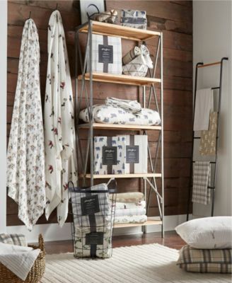 Printed Cotton Flannel 4-Pc. Sheet Set, Full