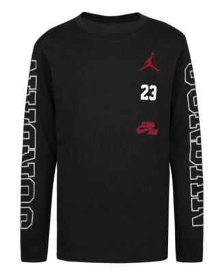 Jordan Big Boys Switch Long Sleeve T-shirt Macy's