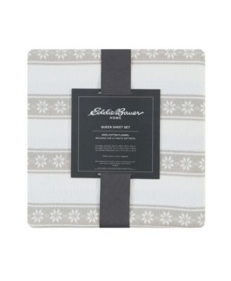 Printed Cotton Flannel 4-Pc. Sheet Set, Queen